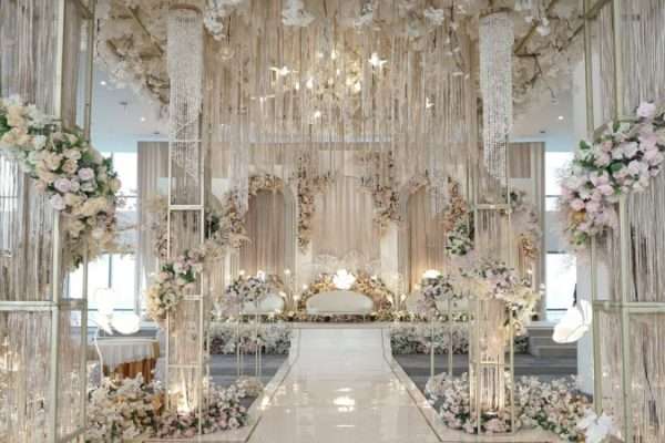 ilustrasi dekorasi wedding