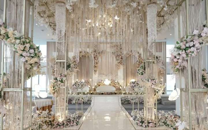 ilustrasi dekorasi wedding
